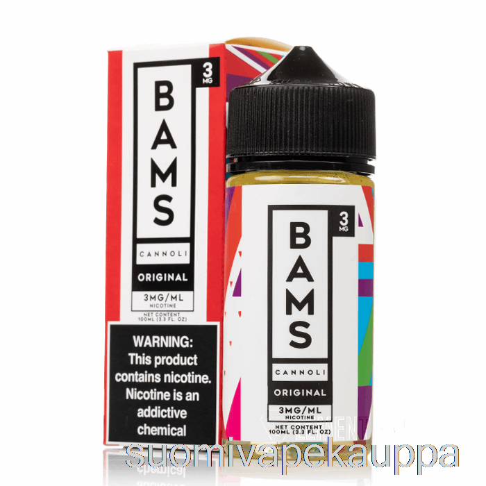 Vape Box Alkuperäinen Cannoli - Bam Bam's Cannoli - 100ml 3mg